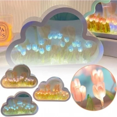 El Yapımı Büyük Boy Bulut Gece Lambası