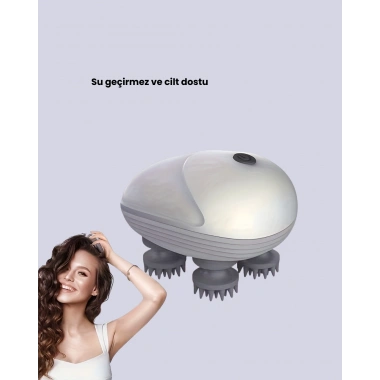 Elektrikli Kafa Derisi Masaj Aleti Islak ve Kuru Kullanım