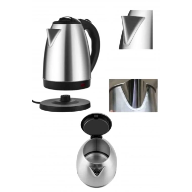 Elektrikli Paslanmaz Çelik Su Isıtcı Çelik Kettle 1.8 Lt. Uzun Ömürlü