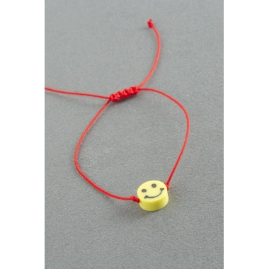Emoji Makrome İp Bileklik