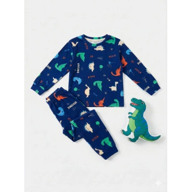 Empirme Hello Dino Alt Üst Pijama Takımı