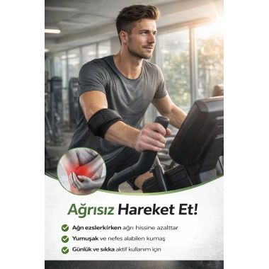 Epikondilit Bandajı – Tenisçi & Golfçü Dirseği İçin Ayarlanabilir Destek