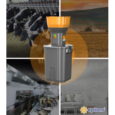 Epilons 55L 1300 w Profesyonel Tahıl Yem Öğütücü – 9 Paslanmaz Elek Hediyeli