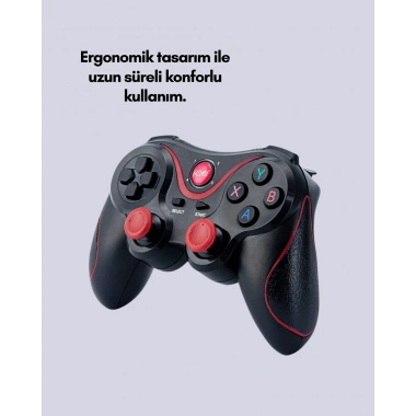 Ergonomik Tasarımlı Çok Yönlü Wireless Gamepad