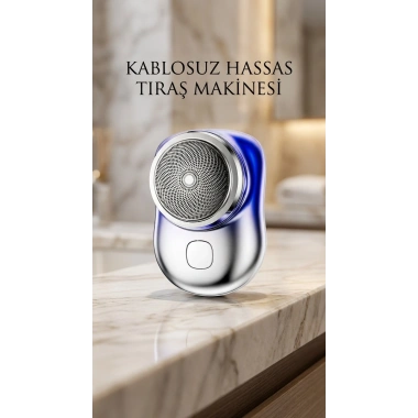 Erkek Bakım İçin Şarjlı Traş Makinesi Çift Başlıklı