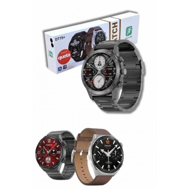 Erkeklere Özel Akıllı Saat Çelik Kordon Bluetooth Bağlantılı İOS ve Android Uyumlu