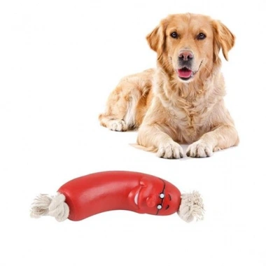 Evcil Hayvanlar İçin Eğitici 4 Adet Sevimli Oyuncak Sosis (5468)
