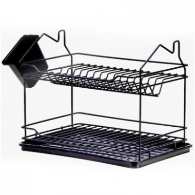 ,EVİM 2 KATLI TABAKLIK SİYAH (5468)