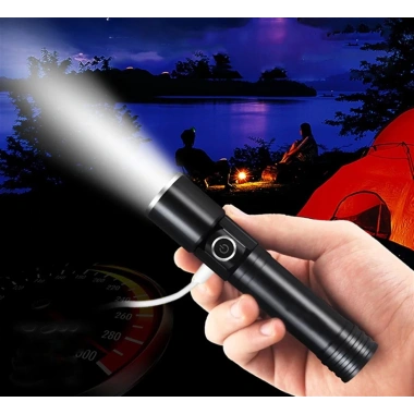 F-90 Aluminyum Kaplama Mıknatıslı Şarjlı El Feneri