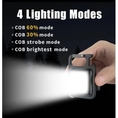 F.20a Mıknatıslı Kamp Feneri El Feneri 800 Lümen 30 Cob