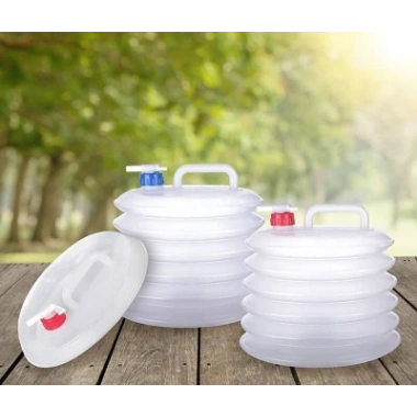 FDA AKORDİYON MUSLUKLU KATLANIR SU BİDONU 10 LT (5468)