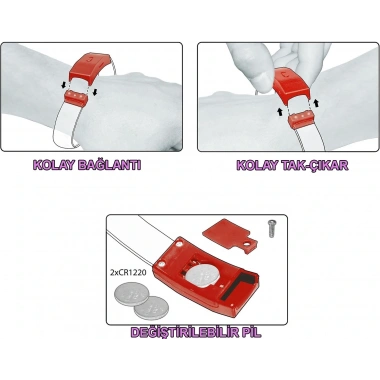 Festival & Parti LED Bileklik 3 Farklı Mod Işıklı 1 Adet