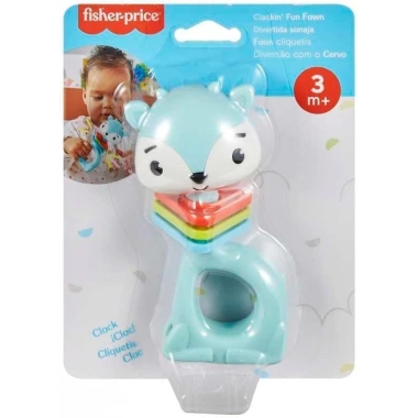 Fisher Price Eğlenceli Dostlar Çıngıraklı Dişlik - Tırtıklı Ceylan HJW11-HKD68