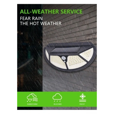 Fonksiyonel Sensörlü 102 Ledli Solar Bahçe Lambası