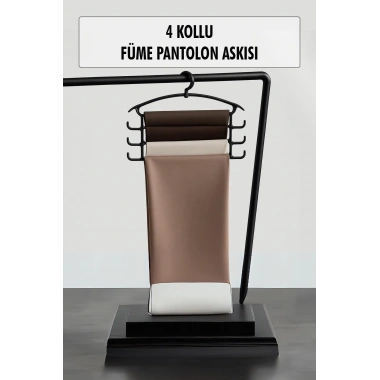 Füme Pantolon Askısı & Dolap Düzenleyici Askı