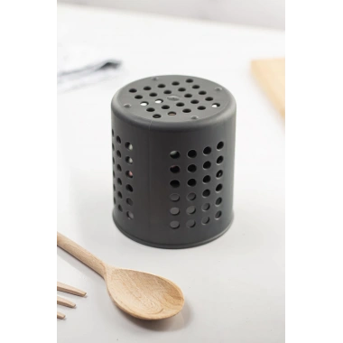 Füme Silindir Dik Kaşıklık &  Tezgah Üstü Düzenleyici & Servis Standı