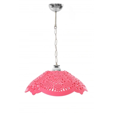 Fuşya Akrilik Avize Soft Pembe Modern Aydınlatma 35x35x12 cm