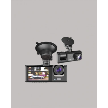 G-Sensörlü 3lü Kayıtlı Araç Kamerası