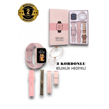 G9 Mini Gold Yetişkin 41MM Kadın Akıllı Saat