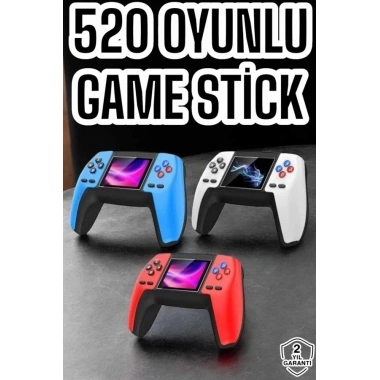 Game Stick Oyun Konsolu 520 Oyunlu Retro Oyunlu Led Ekran