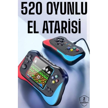 Gamepad Joystick Nostalji 500 Oyunlu 2 Li Atari Gamebox Oyun Konsolu Sup Atari