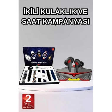Gamer Oyuncu Seti Bluetooth Kulaklık Ucuz Kaliteli Yeni Nesil Akıllı Saat