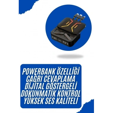 Gaming Bluetooth Kulaklık Dahili Powerbank Kablolu Düşük Gecikmeli Bluetooth 5.2