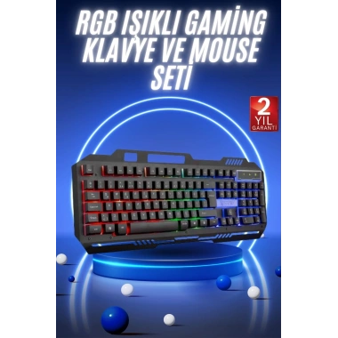 Gaming Oyuncu Klavyesi Led Aydınlatmalı Mekanik Hisli