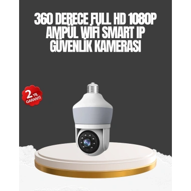Gece Görüşlü Mobil Uygulamalı Akıllı Ampül Kamera
