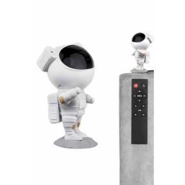 Gece Lambası Astronot Bluetooth Hoparlörlü Galaksi Işık Projektörü
