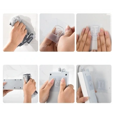 Geçmeli Klips Eşya Sabitleme Askısı 6lı Set