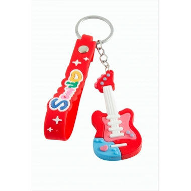 Gitar Silikon Anahtarlık