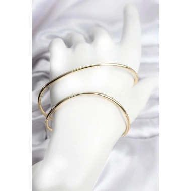 Gold Renk Pirinç El Bileziği