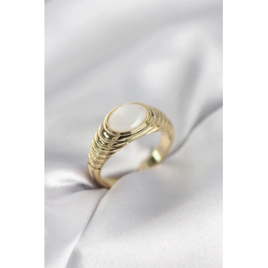 Gold Renk Vintage Model Kadın Yüzük