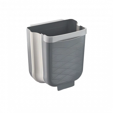 GRİ KATLANABİLİR MUTFAK ÇÖP KOVASI 6LT (5468)
