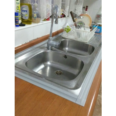 Gri Su Sızdırmaz Banyo Mutfak Lavabo Küvet İzolasyon Şerit Bant (5468)
