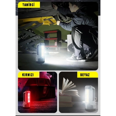 Güçlü Şarjlı Fener Masa Lambası  Wt-603