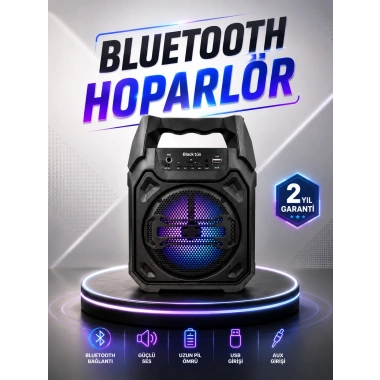 Güçlü ve Şarj Edilebilir Bluetooth Hoparlör 6.5 İnç