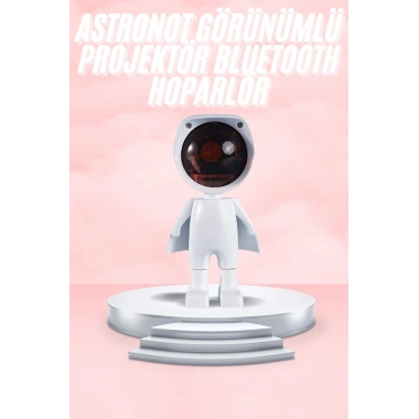 Gün Batımı Lambası Işık Arka Plan Projektör Sevimli Astronot Enerji Tasarruflu