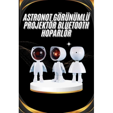 Gün Batımı Projektör Lamba Astronot Görünümlü Dekoratif Masa Lambası
