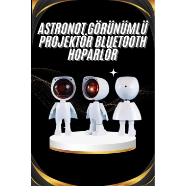 Gün Batımı Projektör Lamba Astronot Görünümlü Dekoratif Masa Lambası