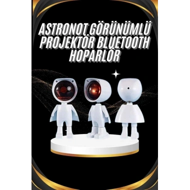 Gün Batımı Projektör Lamba Astronot Görünümlü Dekoratif Masa Lambası