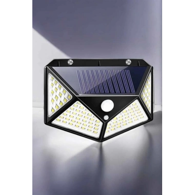 Güneş Enerjili Bahçe Aydınlatma Lambası Solar 100 Led Lamba