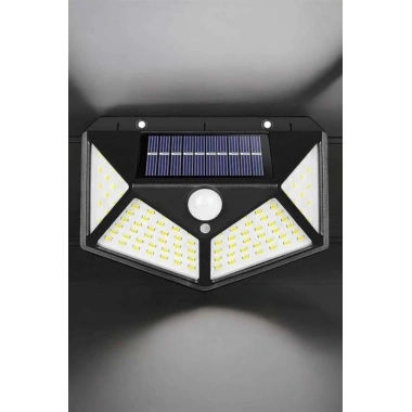 Güneş Enerjili Bahçe Aydınlatma Lambası Solar 100 Led Lamba