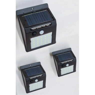 Güneş Enerjili Bahçe Lambası Solar Gece Aydınlatma Sensörlü Lamba