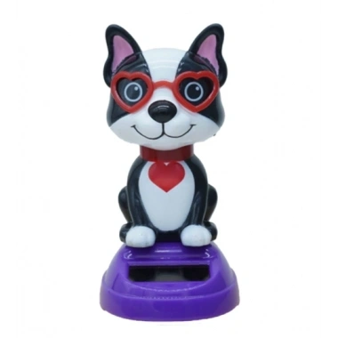 Güneş Enerjili Solar Sallanan Gözlüklü Kedi