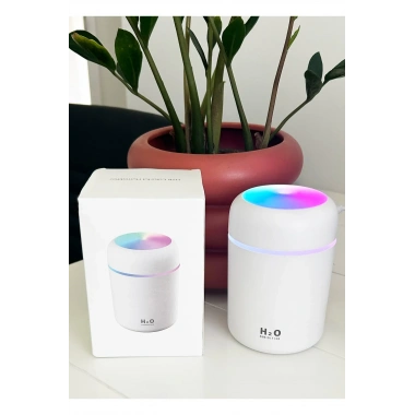 H2O LED Işıklı Mini Oda Hava Nemlendirici (5468)