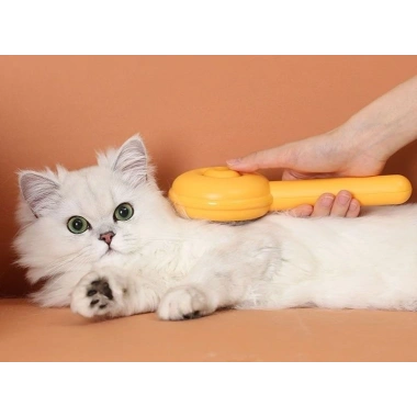 Hamburger Şekilli Otomatik Temizlenen Evcil Hayvan Tarağı