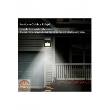 Hareket Sensörlü Solar 48 Led Bahçe Lambası