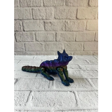 Hareketli Kurt Rainbow dekoratif esnek figür 10x24 cm